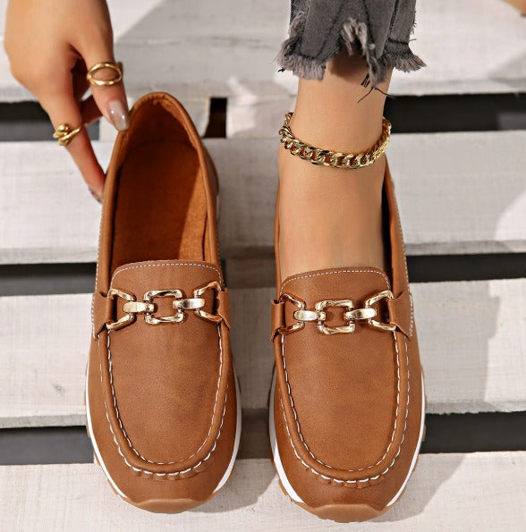 Chloe - Mocassins Orthopédiques à Boucle Plate