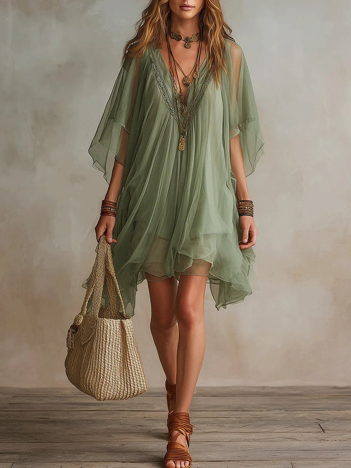 Cynthia - Robe Mini Bohème Aérée