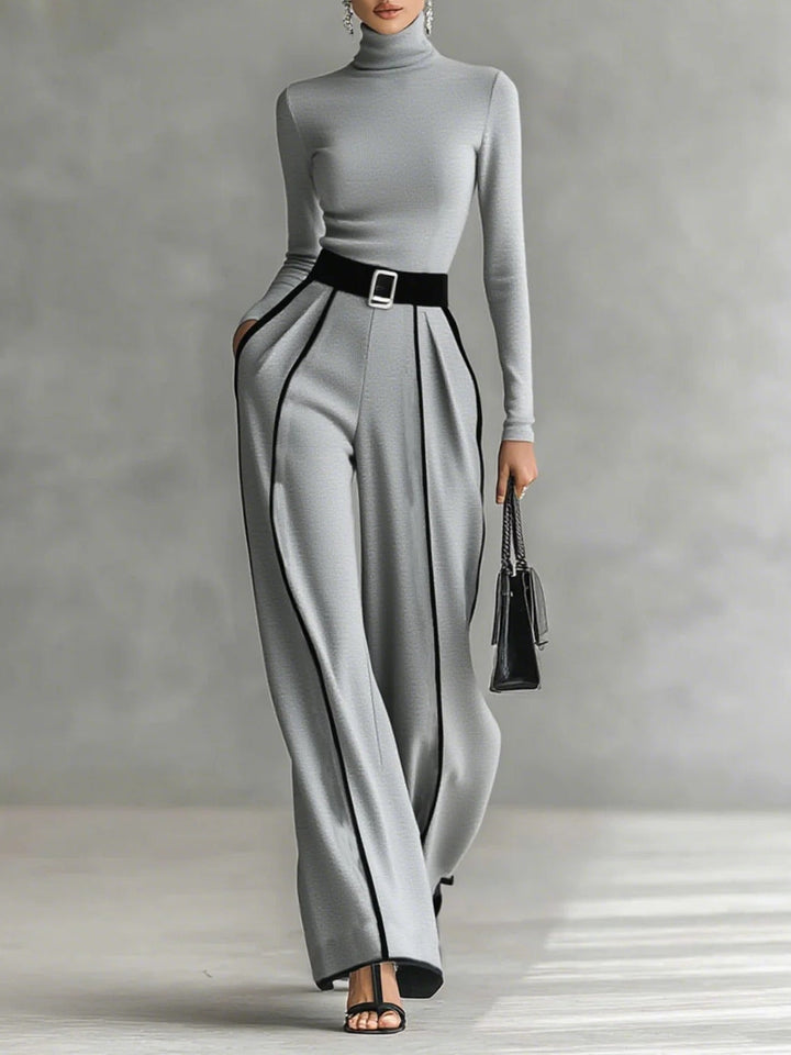 Vera - Ensemble élégant avec détail contrasté