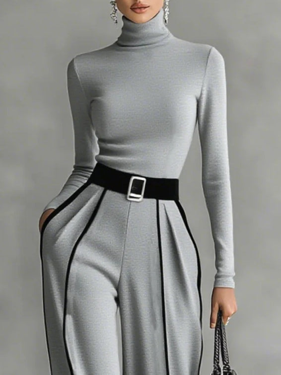 Vera - Ensemble élégant avec détail contrasté