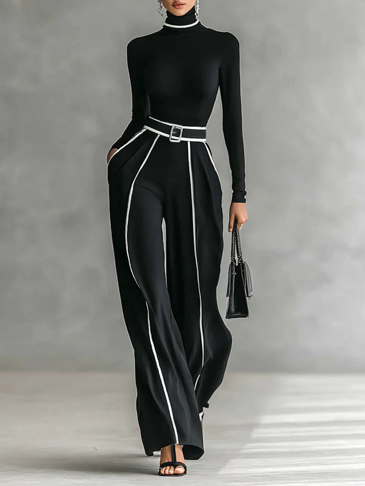 Vera - Ensemble élégant avec détail contrasté