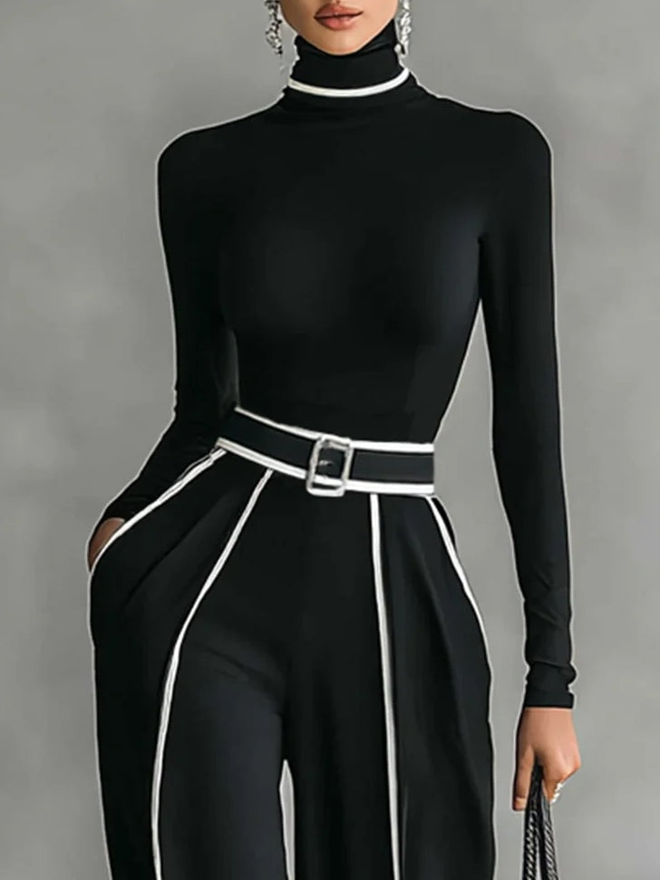 Vera - Ensemble élégant avec détail contrasté