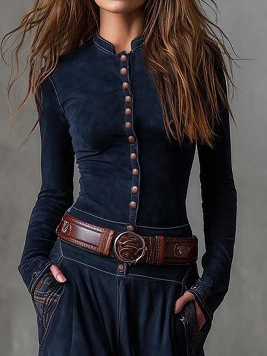 Jill – Robe Maxi Effet Suède Avec Ceinture
