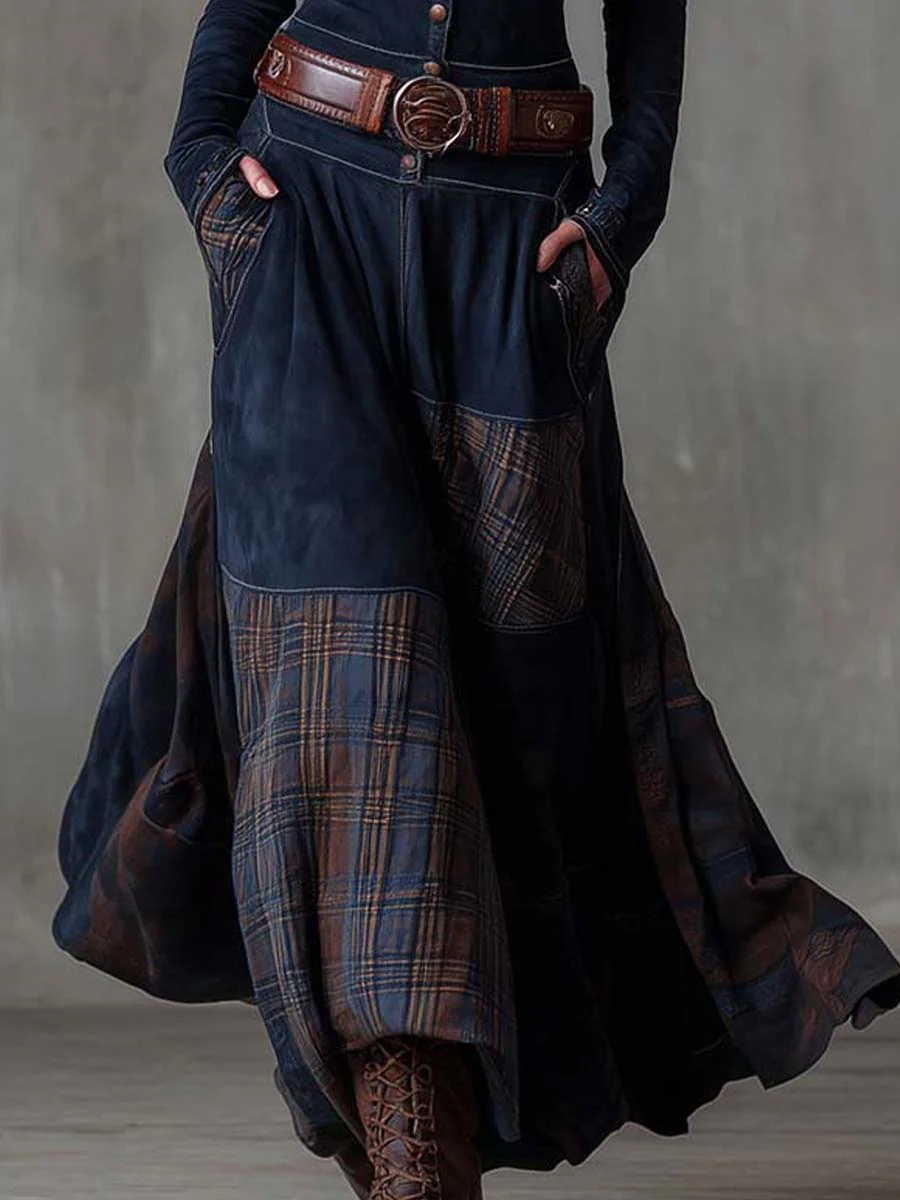 Jill – Robe Maxi Effet Suède Avec Ceinture