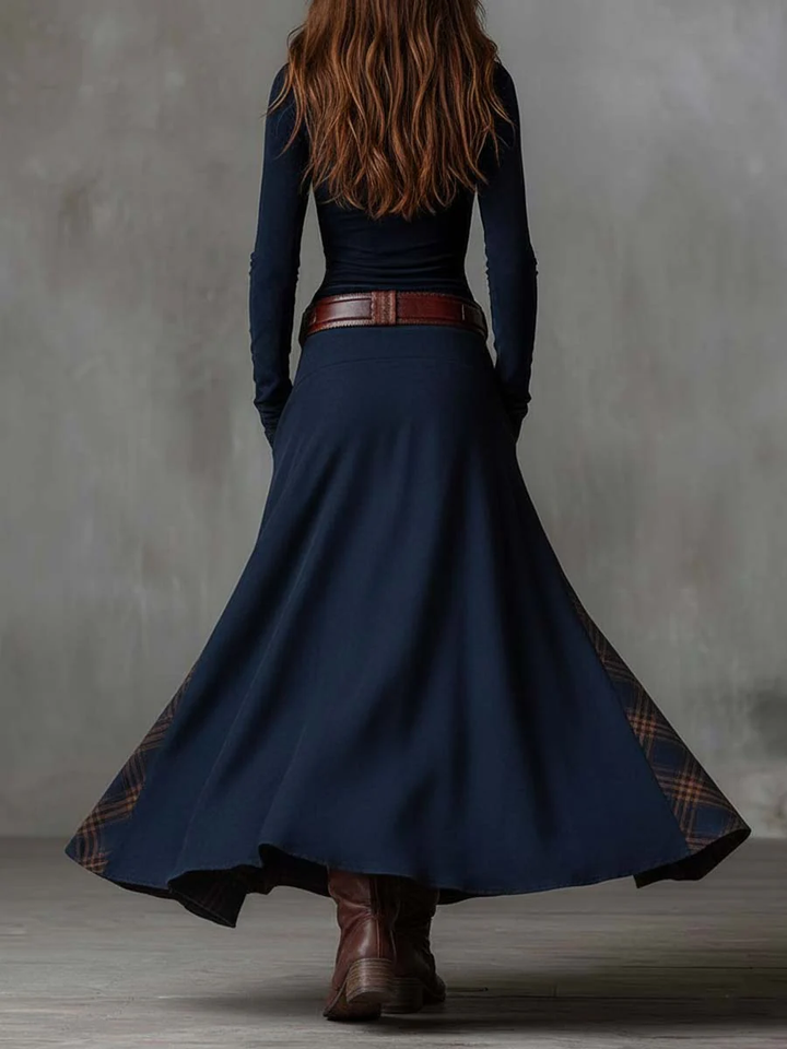 Jill – Robe Maxi Effet Suède Avec Ceinture
