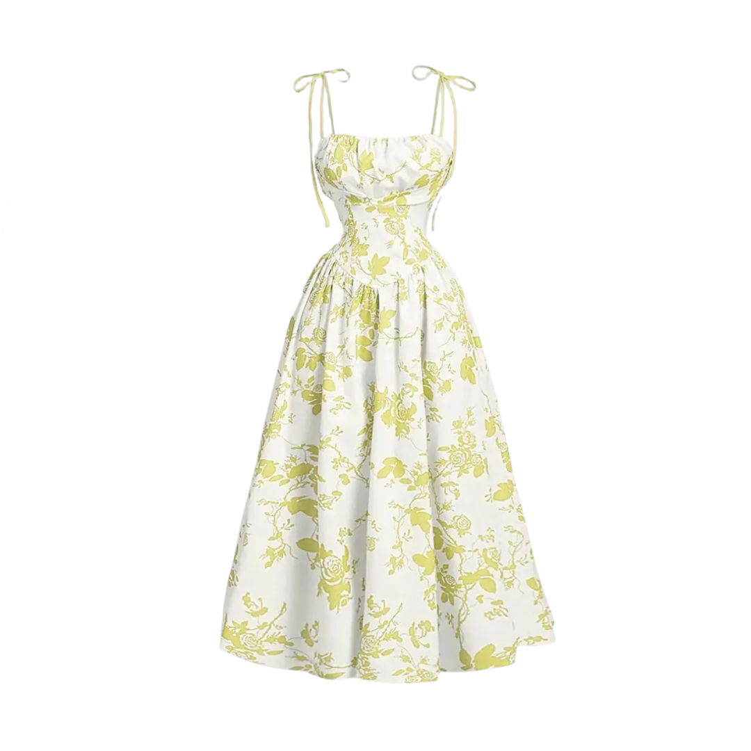 Abegail - Robe à bretelles florale