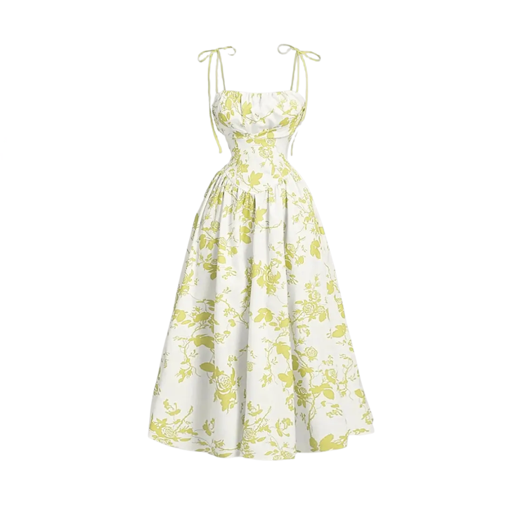 Abegail - Robe à bretelles florale