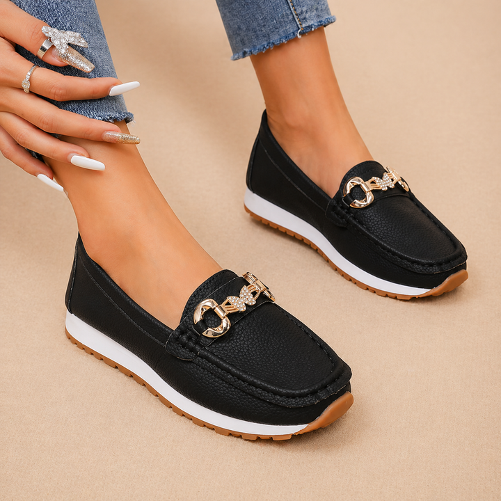 Hannah - Mocassins à Boucle Papillon Décontractés