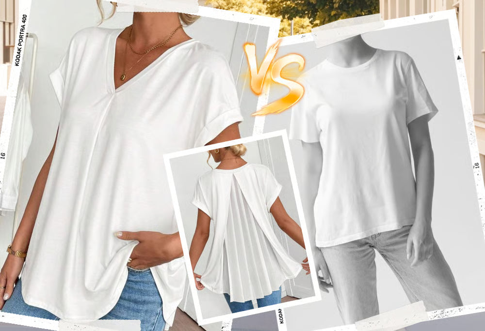 Diona - T-shirt V-Neck à Confiance Structurée