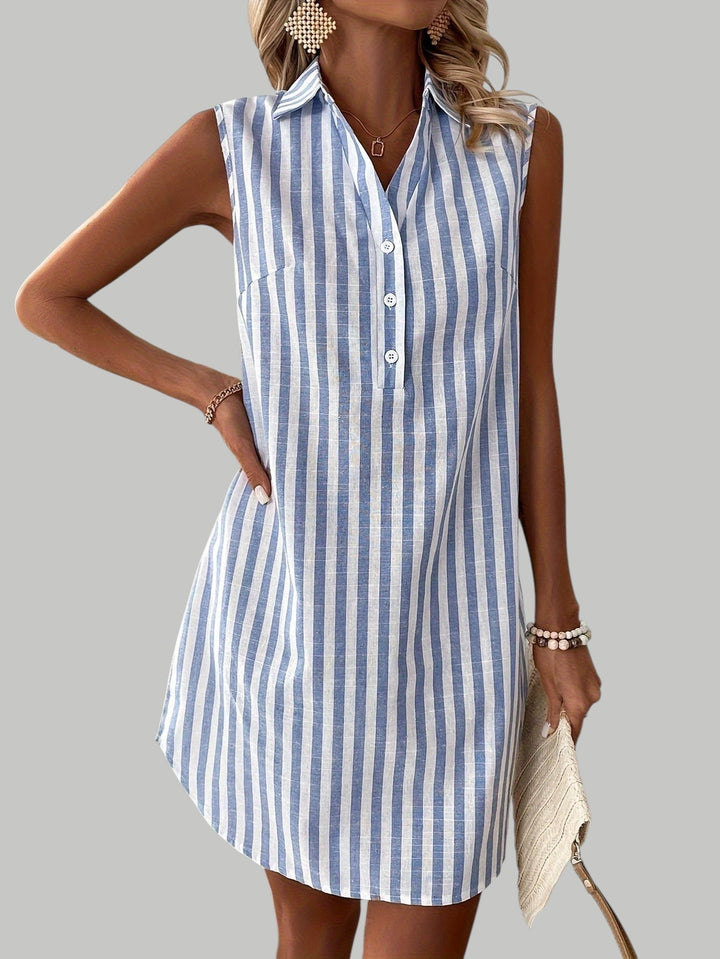 Frenzi - Robe Chemise Rayée