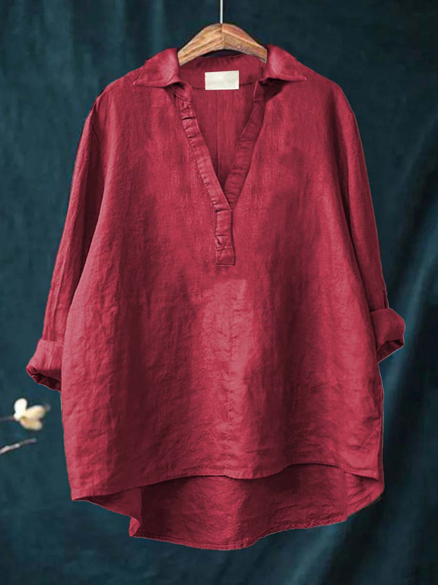 Charlotte - Blouse d'été élégante en lin