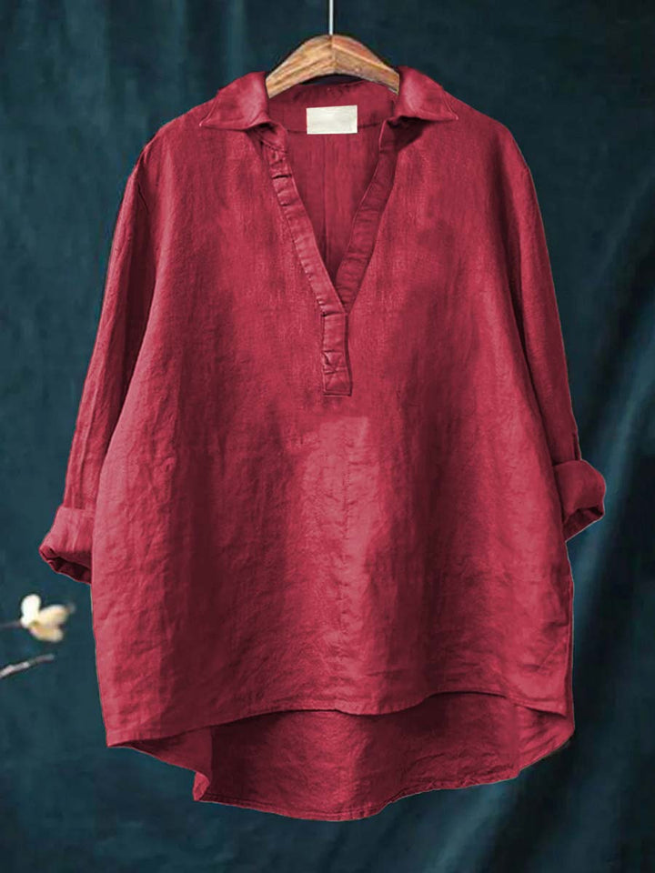Charlotte - Blouse d'été élégante en lin
