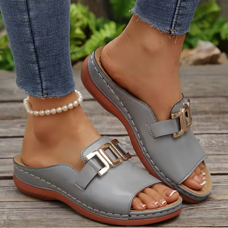 Marjorie – Sandales de confort à talon orthopédique