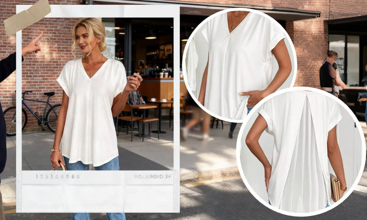 Diona - T-shirt V-Neck à Confiance Structurée