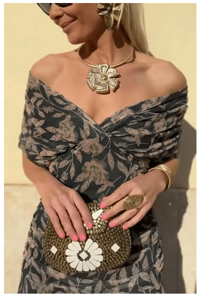 Noemi – Robe Maxi Élégante avec Touche Florale