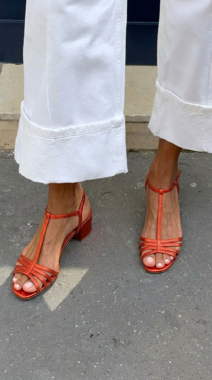 Marisa - Sandales d'Élégance Dorée pour Tous les Jours