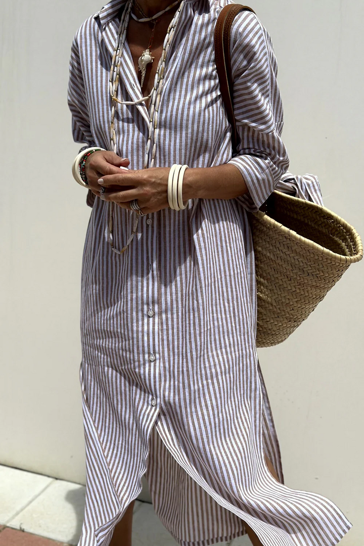 Lucenda - Robe d'Élégance Estivale Sans Rides