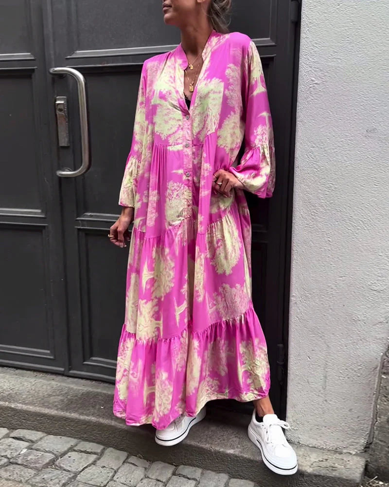 Lena - Robe élégante à coupe fluide