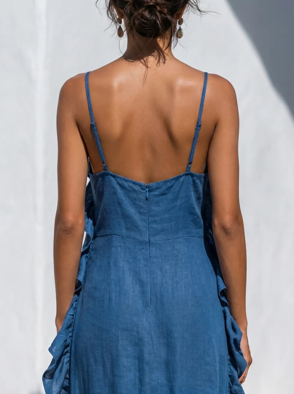 Harra - Robe Maxi Fluide avec Détails Volants