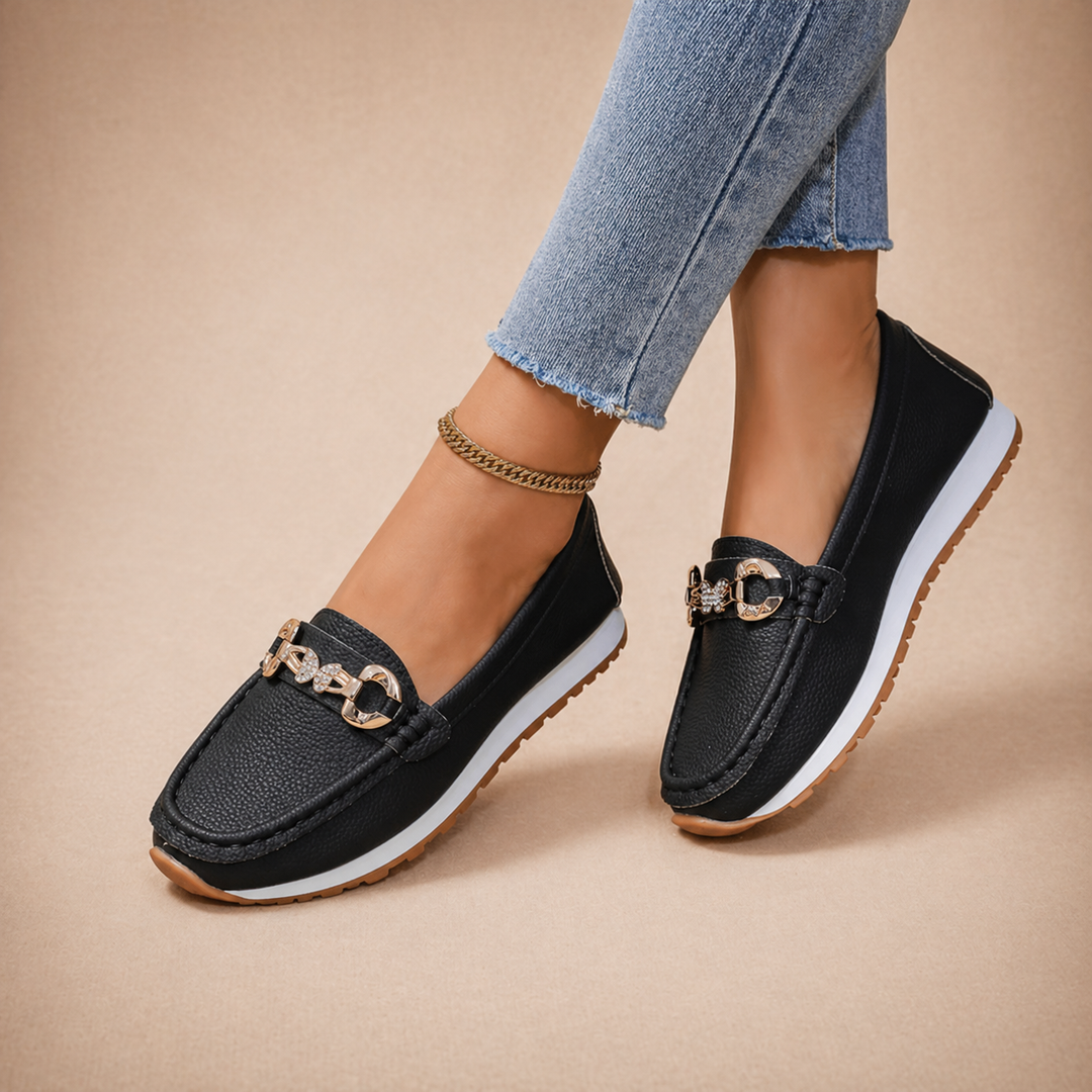 Hannah - Mocassins à Boucle Papillon Décontractés