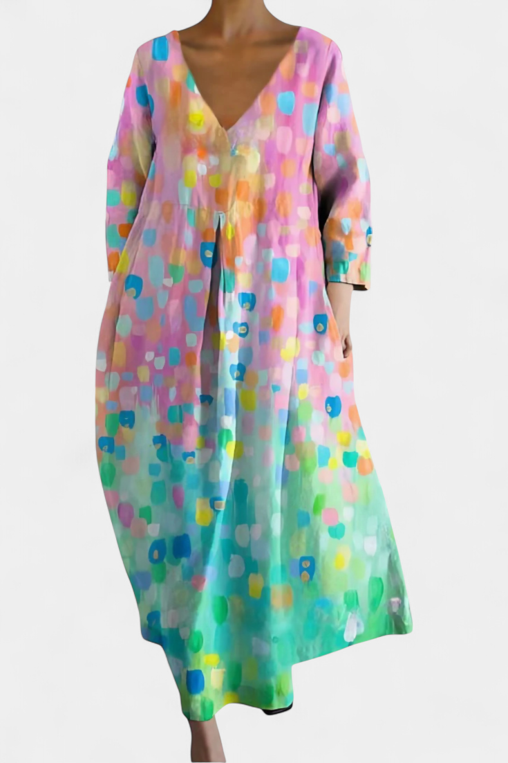 Isalinde | Robe V-neck Confortable
