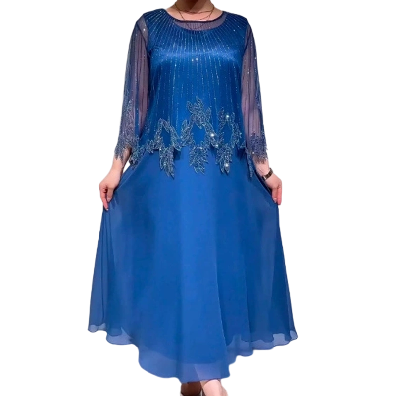 Louisa - Robe Midi Élégante et Fluide