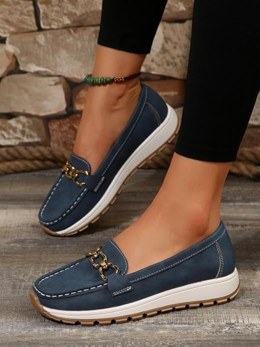 Chloe - Mocassins Orthopédiques à Boucle Plate