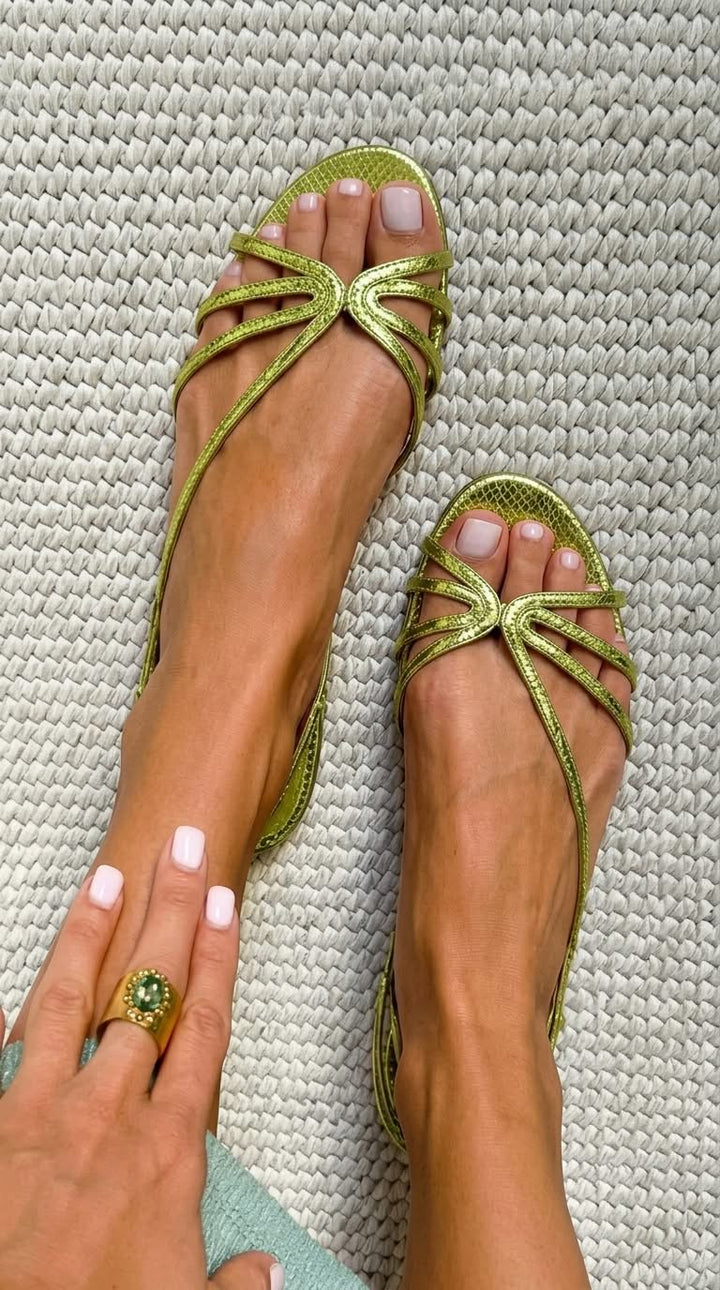 Sandra - Sandales Élégance d'Été Dorée