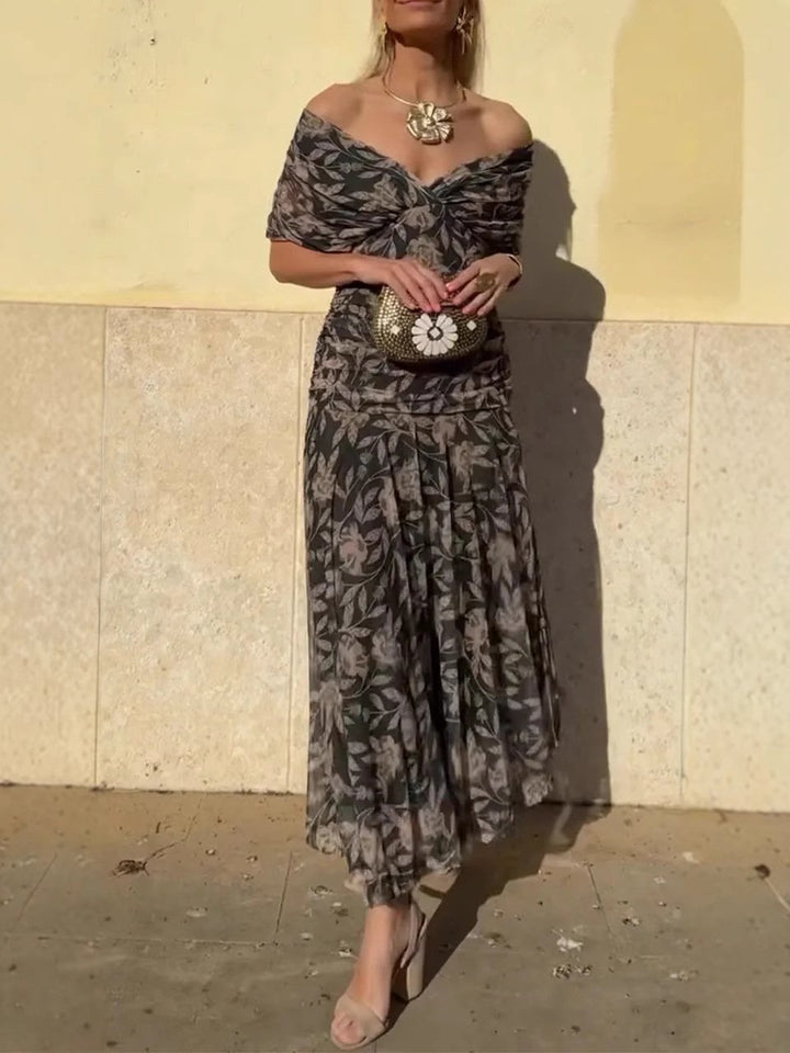 Noemi – Robe Maxi Élégante avec Touche Florale
