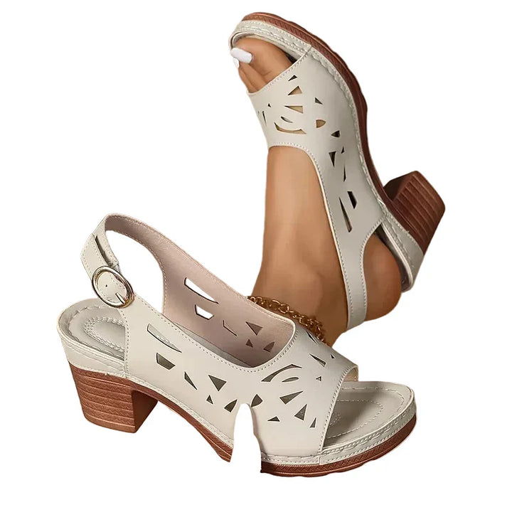 Crissy - Sandales à bride de cheville avec talon bloc