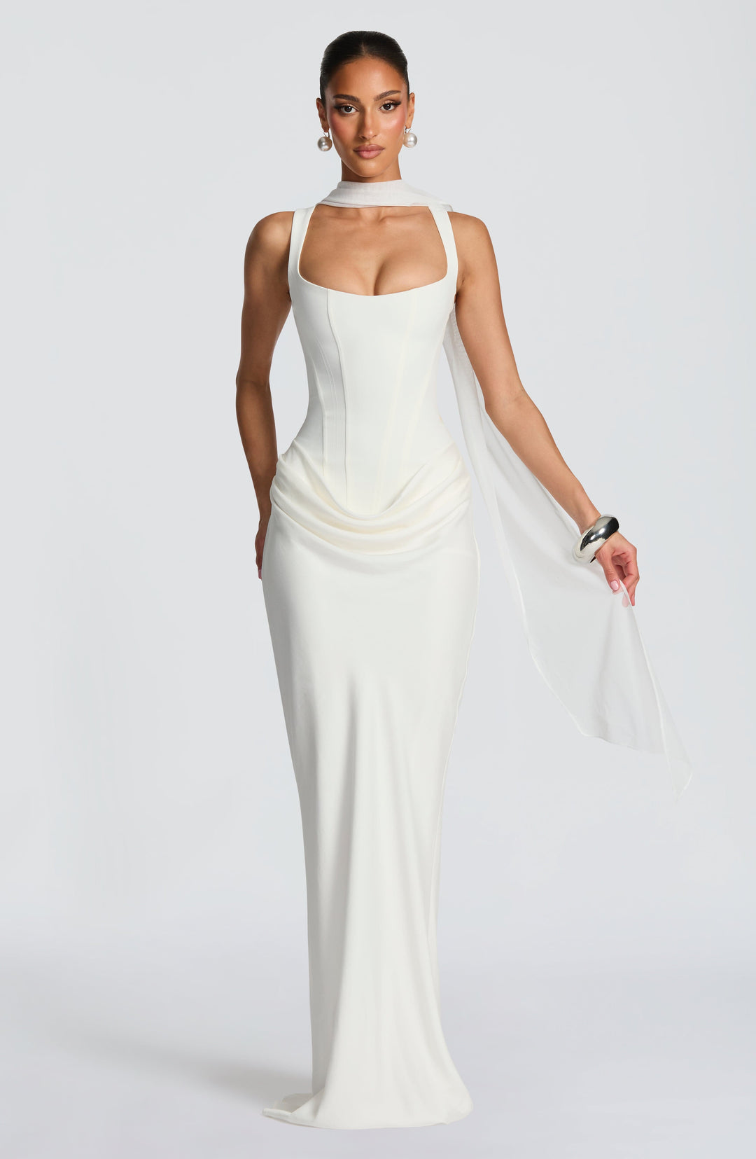 Louisse – Robe Maxi avec Décolleté Carré