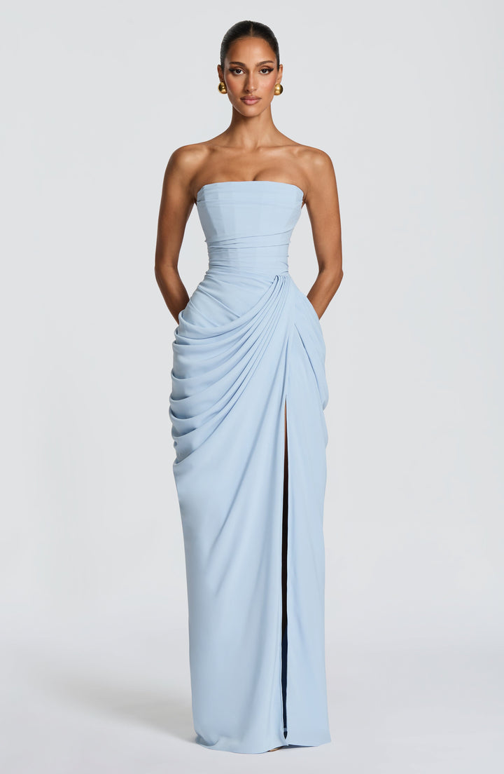 Lolita - Robe Maxi Sans Bretelles avec Corset