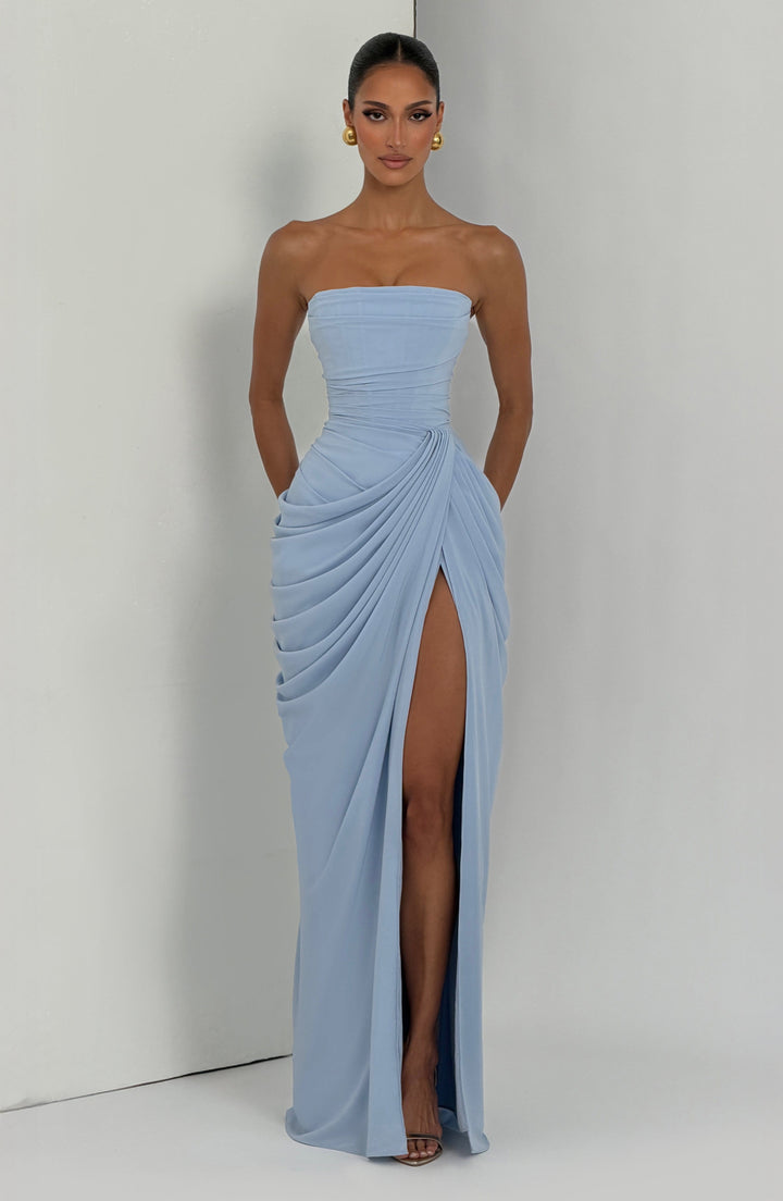 Lolita - Robe Maxi Sans Bretelles avec Corset