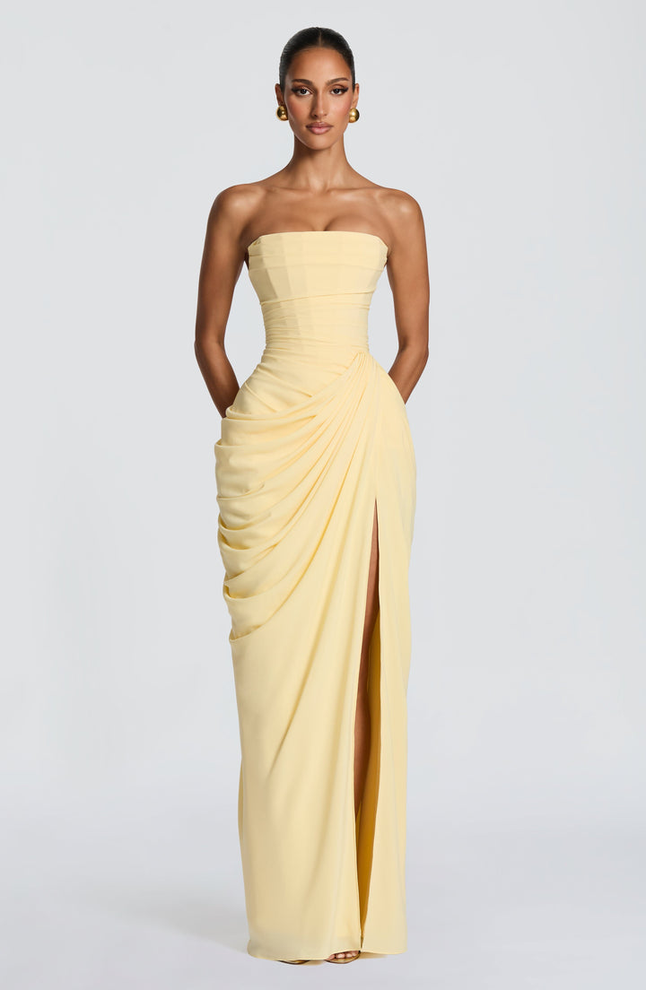 Lolita - Robe Maxi Sans Bretelles avec Corset