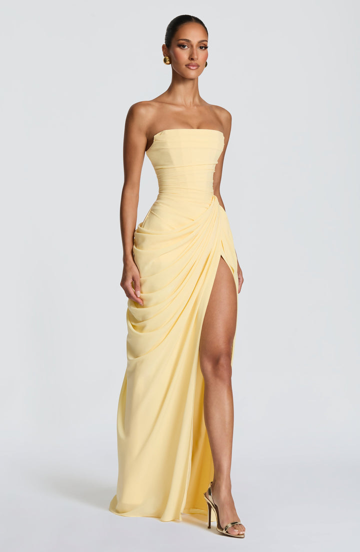 Lolita - Robe Maxi Sans Bretelles avec Corset