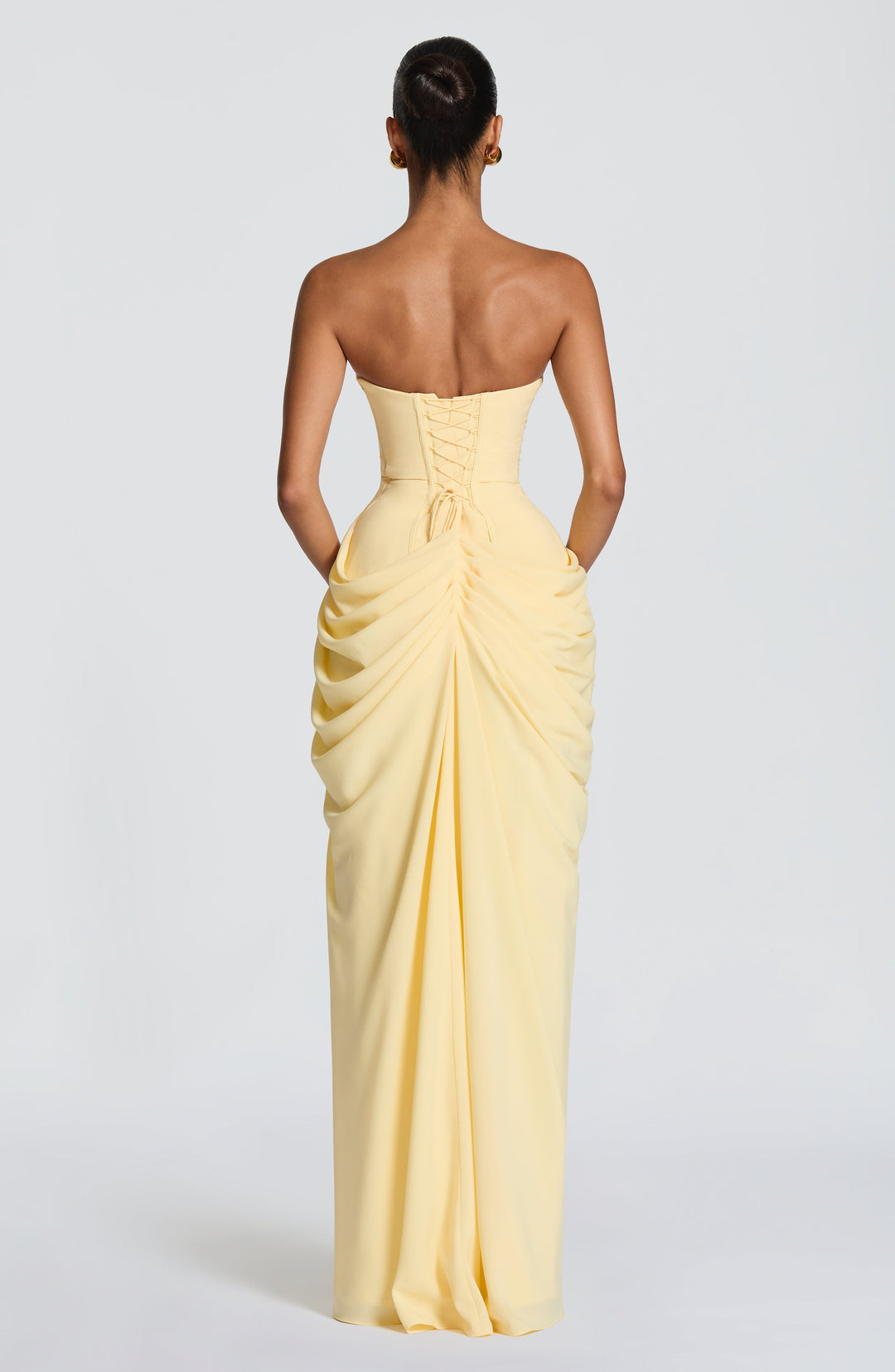 Lolita - Robe Maxi Sans Bretelles avec Corset