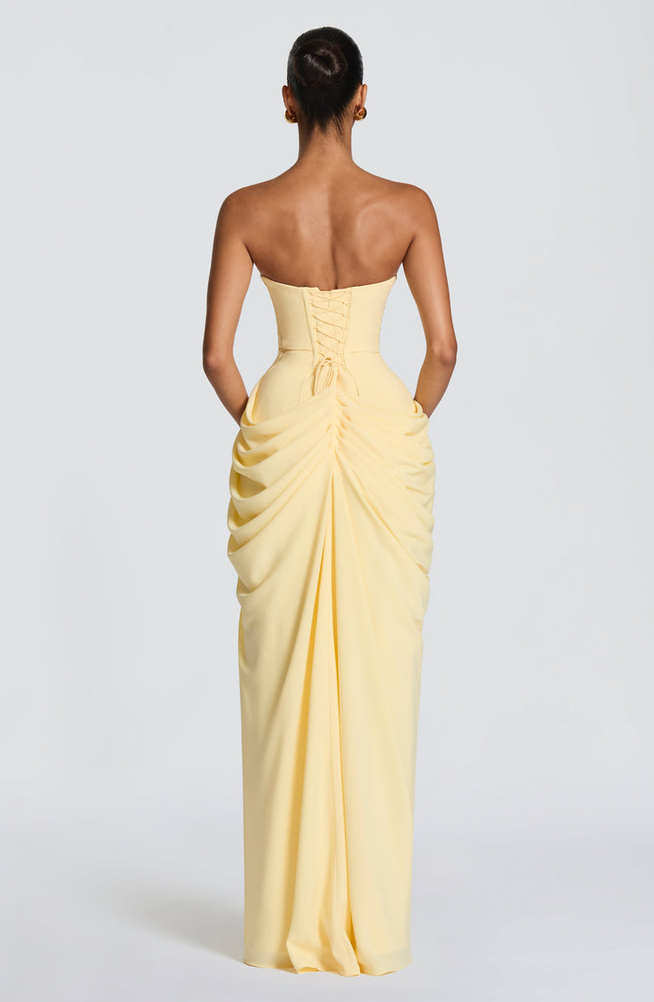 Lolita - Robe Maxi Sans Bretelles avec Corset
