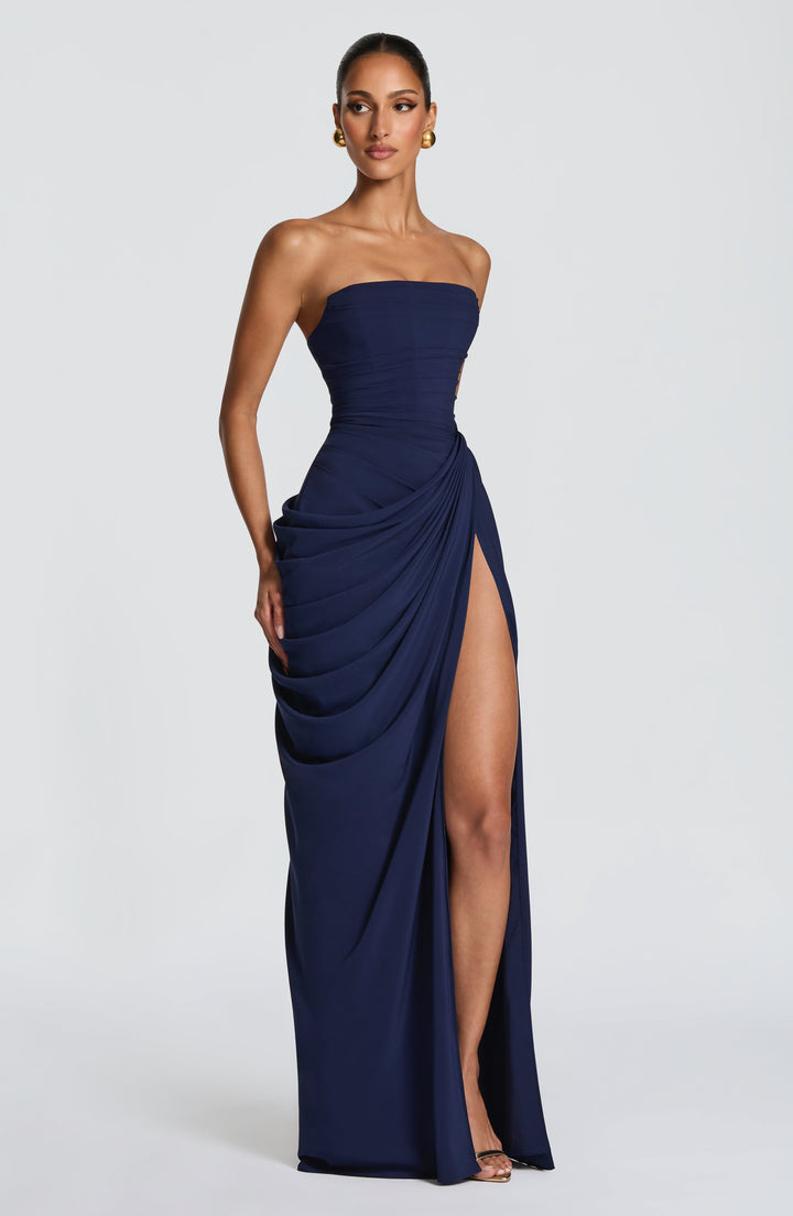 Lolita - Robe Maxi Sans Bretelles avec Corset