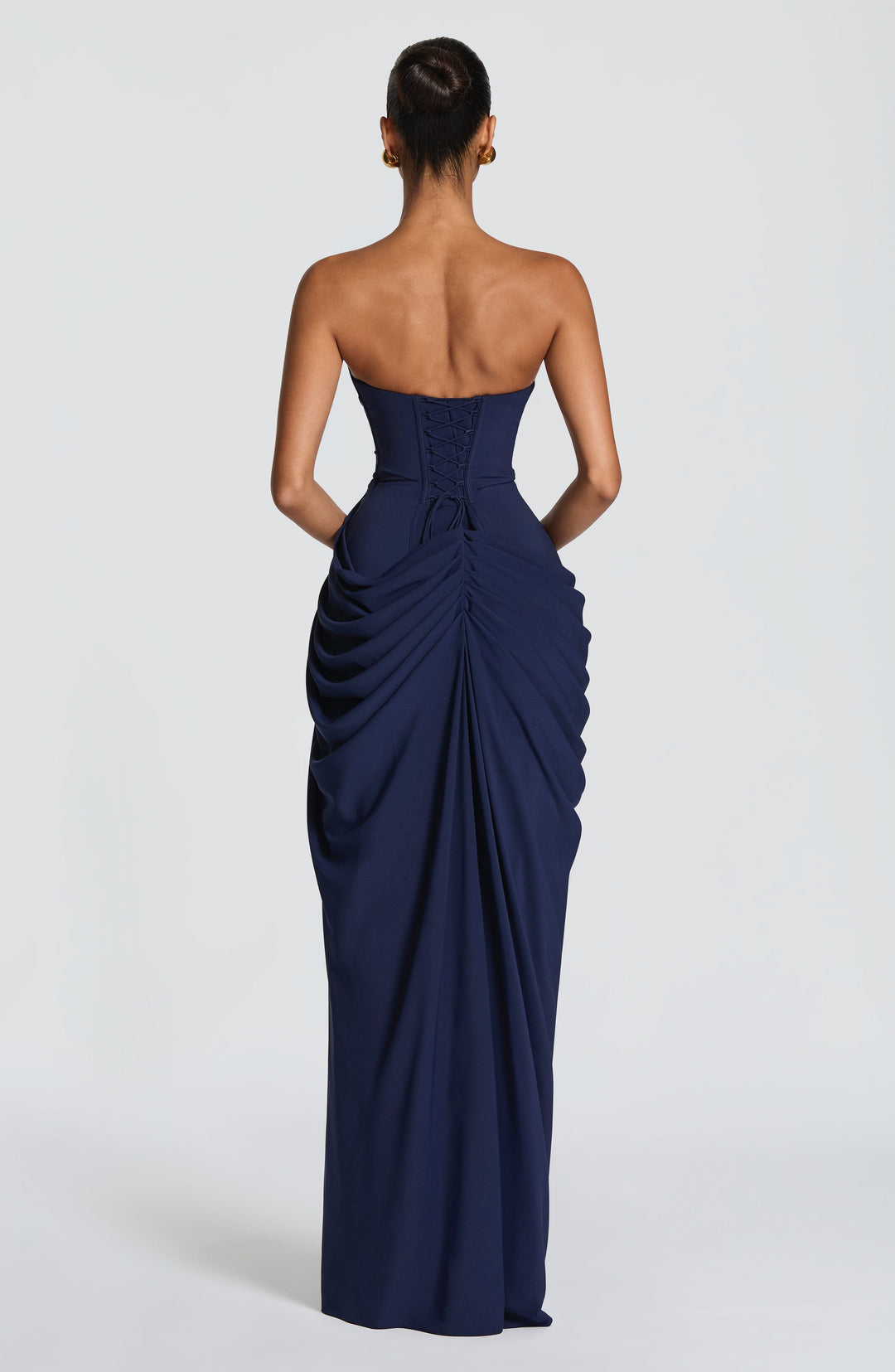Lolita - Robe Maxi Sans Bretelles avec Corset
