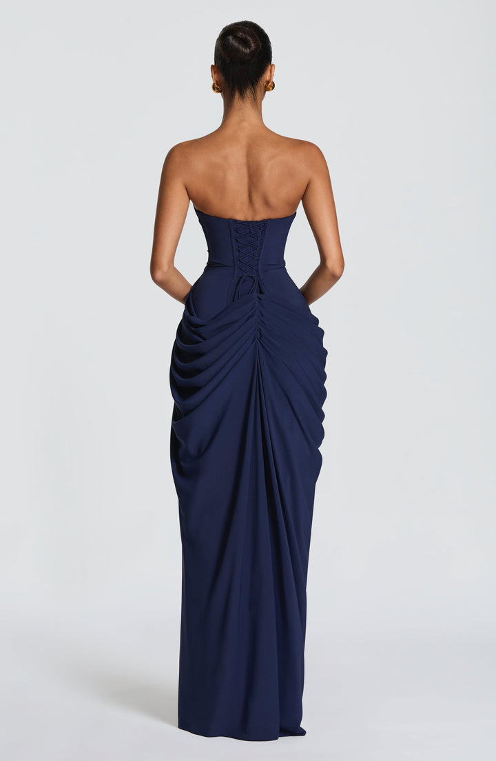 Lolita - Robe Maxi Sans Bretelles avec Corset