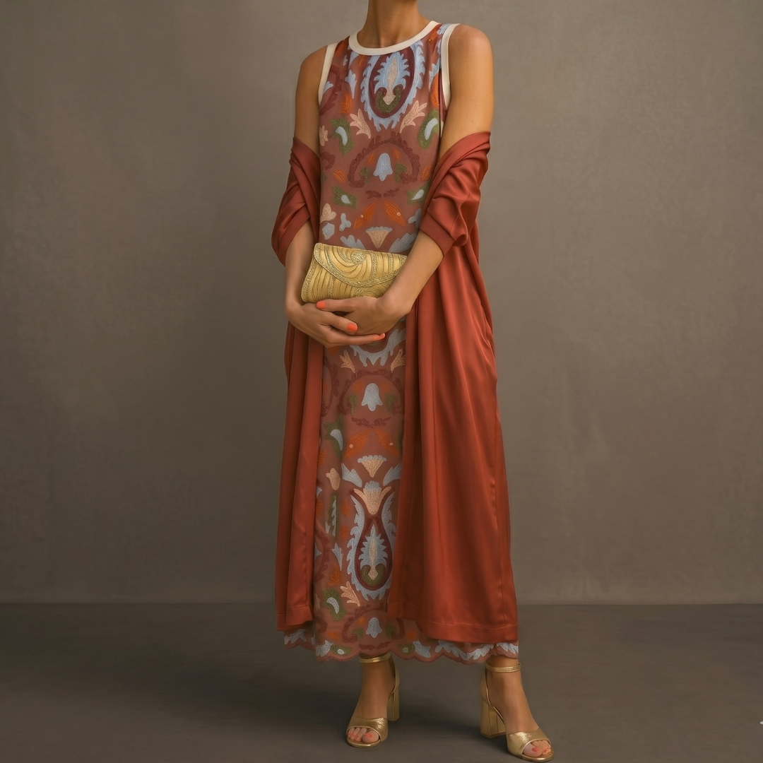 Brielle - Robe Imprimée Élégante