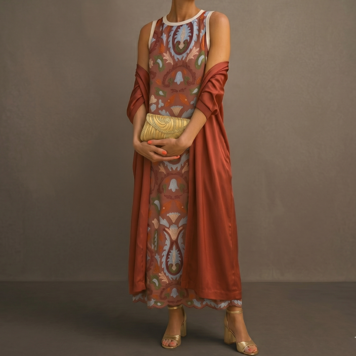 Brielle - Robe Imprimée Élégante
