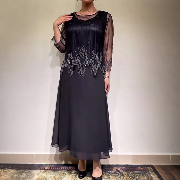 Louisa - Robe Midi Élégante et Fluide