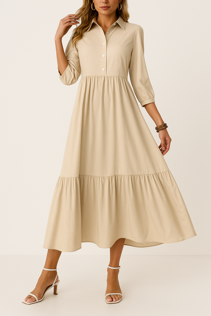 Lena - Robe chemise fluide