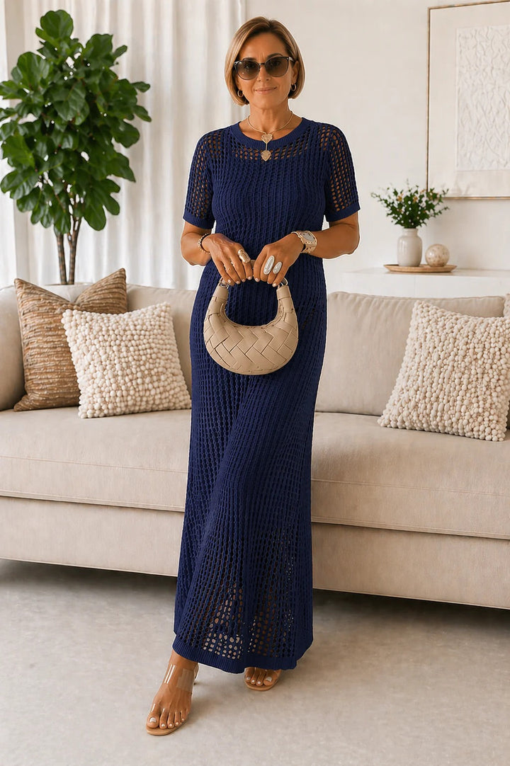 Sylvie - Robe Maxi Longue Découpée + Robe Intérieure Gratuite