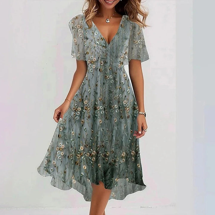 Desiree - Robe Midi Élégante et Colorée