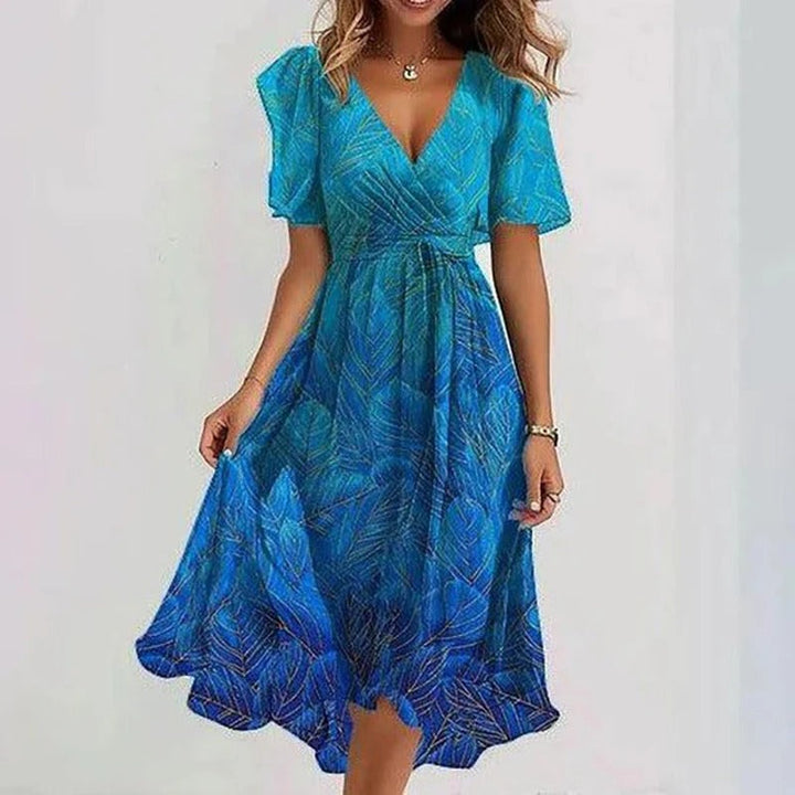 Desiree - Robe Midi Élégante et Colorée
