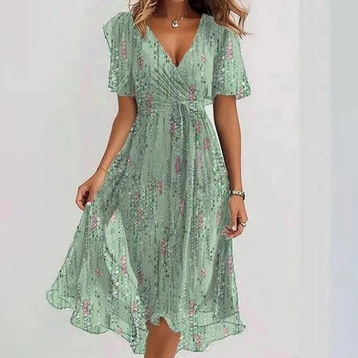 Desiree - Robe Midi Élégante et Colorée