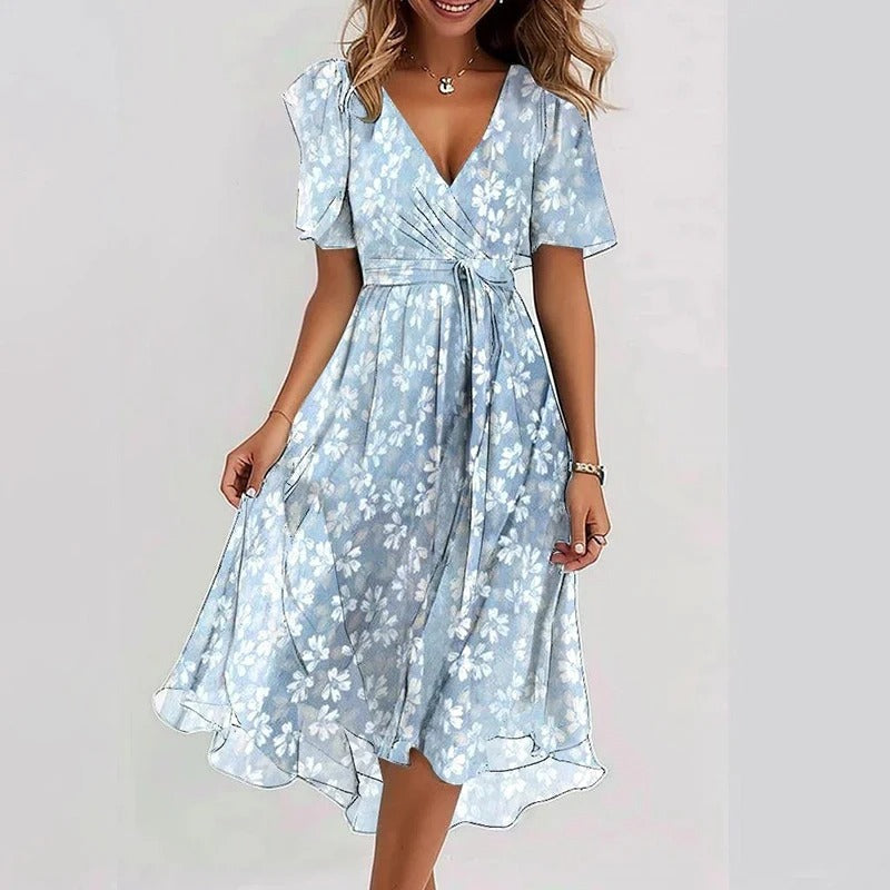 Desiree - Robe Midi Élégante et Colorée