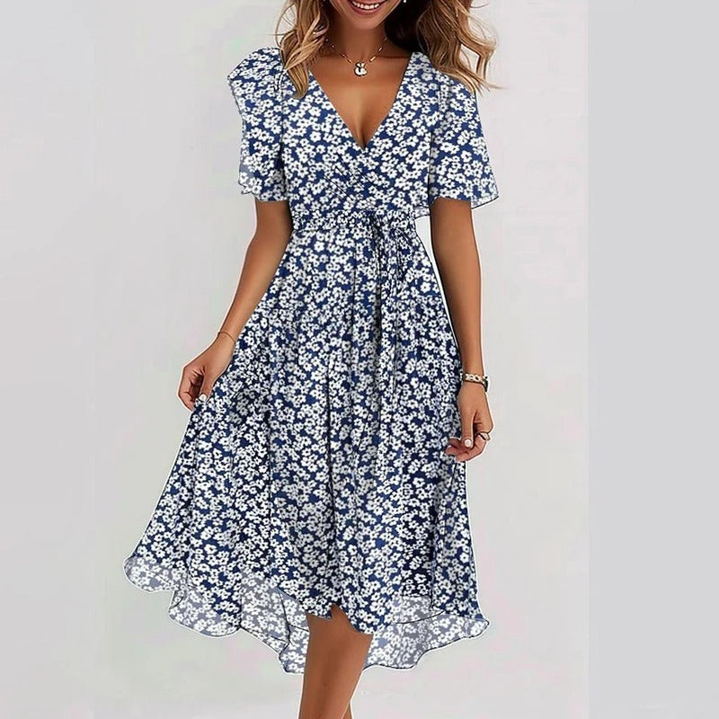 Desiree - Robe Midi Élégante et Colorée